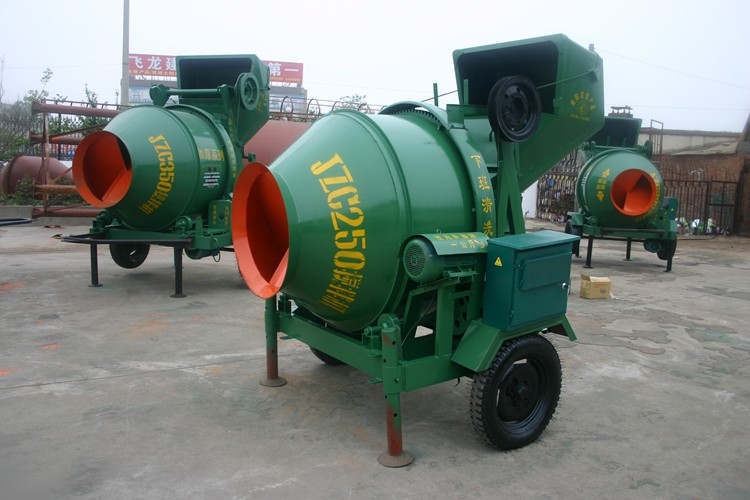 Customized Electric JZC250 Concrete Mixer Reversed Discharge Low Energy Consumption Machinery