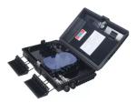IP65 Fiber Optic Distribution Cabinet Black PC ABS PE 1*16 Fibre Splice Box