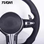 Perforated Smooth Leather Carbon Fiber Steering Wheel For BMW