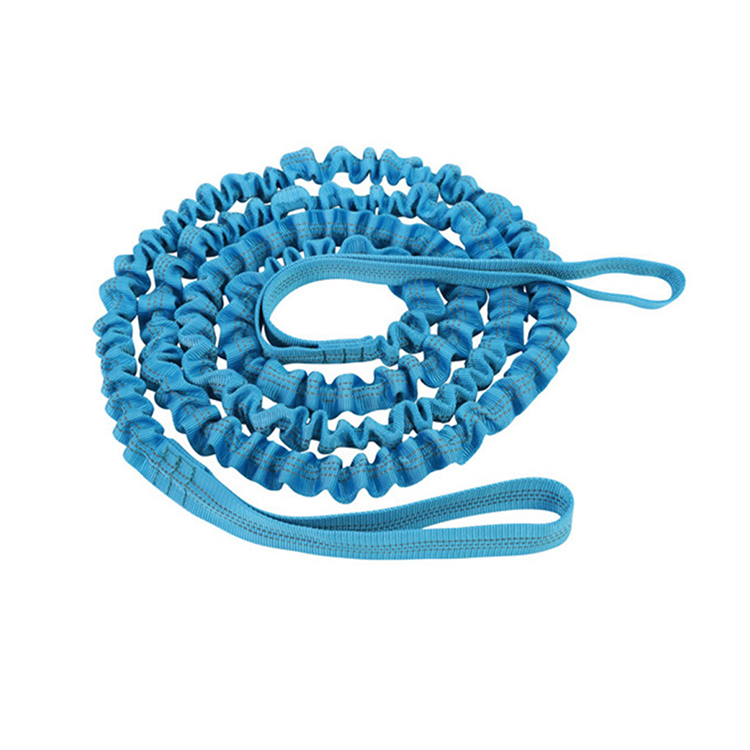 High Stretch Outdoor Bike Tow Rope with Saddle Triangle Bag and Traction Function