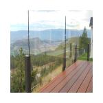 U Channel Glass Balustrade Outdoor Custom Glass Balustrade Handrail