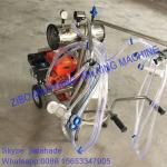 Gasoline-Vacuum Pump Dual-Typed Single Bucket Portable Milking Machine,Double