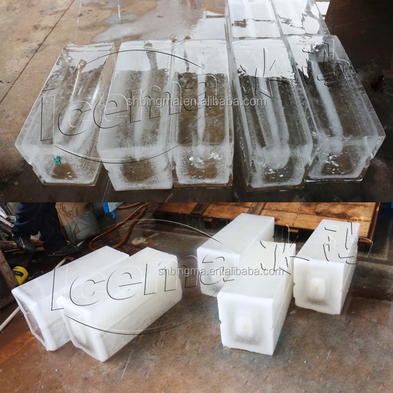 2000 KG TECUMSEH Compressor 15 Ton Container Block Ice Machine with Mobile Plant