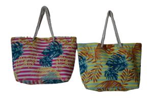 China ECO Friendly Fashion Summer Tote Handbag Bohemian Handmade Bali Bags Straw Beach Bag Cotton Canvas Shopping Bags factory