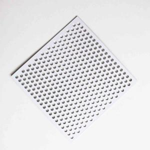 China Powder Coated Round Hole Decorative Perforated Metal Panels For Lighting Fixtures factory