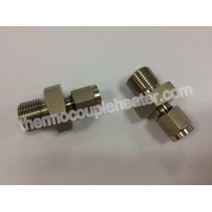Stainless Steel 1/2 " / 1/4" / 1/8" NPT Compression Fittings For Thermocouple