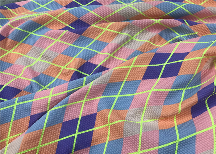 Solid Plain Colors Recycled Lycra Fabric Not Seen Through High Colorfastness