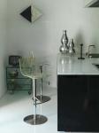 Polishing Hotel Restaurant Furniture Transparent Adjustable Bar Stools