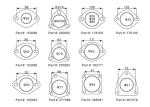 70mm Bore Aftermarket Car Gasket Ellipse Type For Tinplat Sandwich Composite