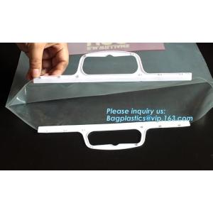 Glossy Hdpe Rigid Snap Handle Plastic Bag For Clothes,rigid snap seal handle