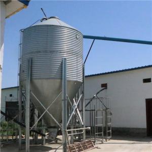China Large Animal Feed Silo , High Rearing Efficiency Poultry Feeding Equipment factory