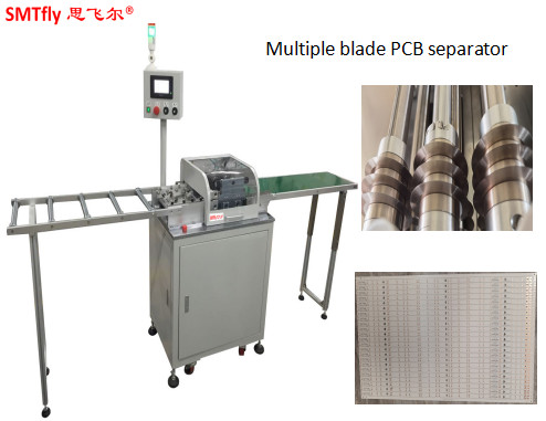 China 220mm/S W10mm Aluminium PCB Depaneling Machine / Pcb Board Cutter factory