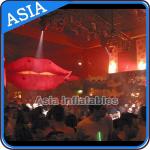 Cartoon Advertising Inflatables Balloon , Giant Mouth Lip Customized Character