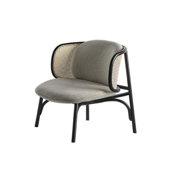 Wooden Single Rattan Chair for Latest Design Upholstered Wood Chair W68*D70