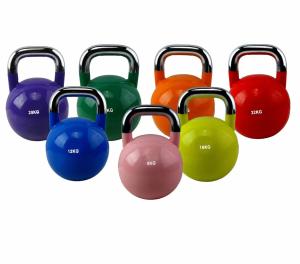 China Free Weight Adjustable Portable Kettlebell Colorful Powder Coated Cast Iron factory