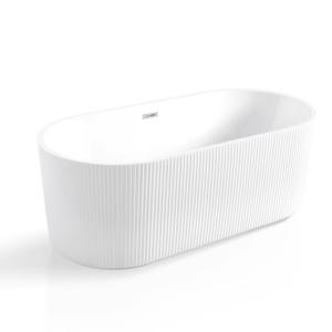 China Seamless Bonding White Acrylic Alcove Bathtub Free Standing 72x42 factory
