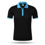 Custom Logo V Neck Polo Shirt No Pilling Kninted
