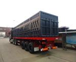 FUWA / BPW Axle Van Curtain Side Semi Trailer To Carry Bulk Cargo