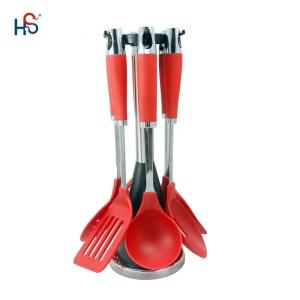 China Sustainable Plastic PA66 Cooking Spoons Set for Kitchen Non Stick Cookware and Gadgets factory