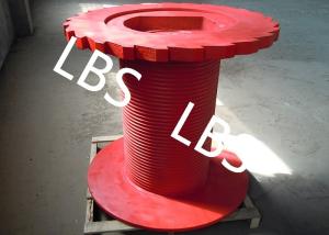 China Lifting Winch LBS Grooved Drum Offshore Platform Crane Drum factory