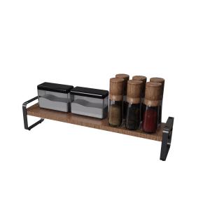 China MDF Standing Type Wood Element Modern Design Household Multifunctional Stylish Metal Kitchen Organizer factory