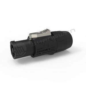 China CQC、CE、UL Waterproof Powercon Plug Black Connector 250v 20A factory