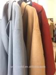 Fashion Ladies Long Woolen Jackets With Belt Camel Color Bathrobe Style