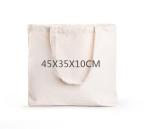 Reusable Cotton Canvas Shopping Bags , Foldable Blank Canvas Tote Bags