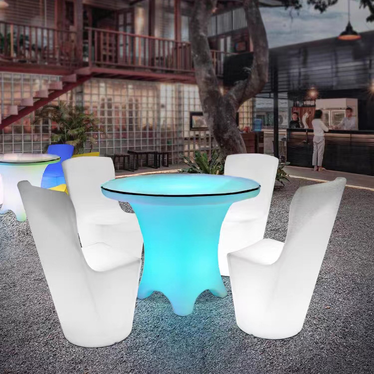 Customized LED Glow Furniture 16 Colors Changing For Commercial