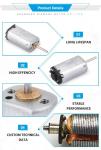 Miniature 10 Mm Tape Recorder Industrial DC Motor Low Noise Level