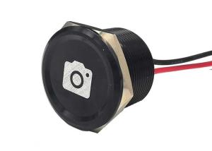 China Rgb Black Aluminum Piezo Touch Switch No Button 16mm Momentary Head Logo factory