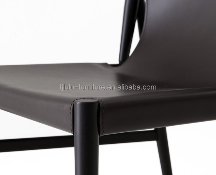 Wood Dining Chair Italian Classic Luxury Modern Cafe Chair Black/Brown Style Living PU Leather Living Room Furniture
