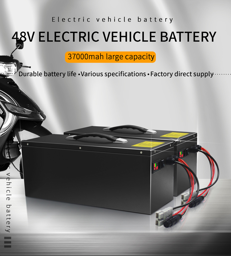 Motorcycle Car Deep Cycle Battery 37ah Lifepo4 Battery Pack 48 Volt Golf Cart Batteries