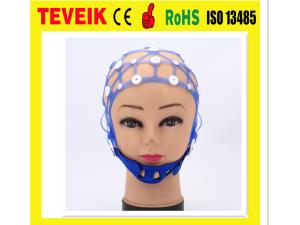 China Medical Separating Neurofeedback Silicone EEG Electrode Cap, 20 Leads Cup Electrode EEG Hat factory