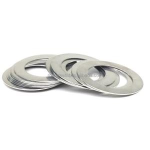 China Thin Flat 304SUS Stainless Steel Metal Flat Washer Shim Ring CNC Machining Lathing factory