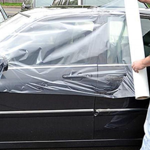 Transparent PE Material Auto Collision Adhesive Wrap Film For Car Surface