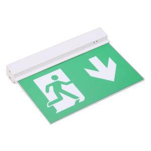 China Aluminous Rechargeable Acrylic Plate Double Sided Exit Signs For Emergency factory