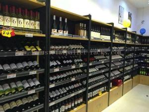China Wine Display Rack Light Duty Shelving Wall Mounted 1200mm * 400mm * 2200mm factory