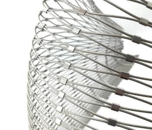 China Diamond Flexible Stainless Steel Wire Rope Cable Mesh Zoo Mesh factory