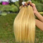 Dyed Bleached 195g 313 Blonde Human Hair Extensions