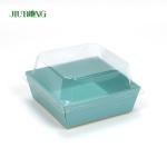 SGS CMYK Color Kraft Disposable Food Containers Environmental Friendly