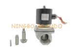 2/2 Way NC 2S350-35 G1-1/4 Inch Stainless Steel Aluminum Body Electric Solenoid