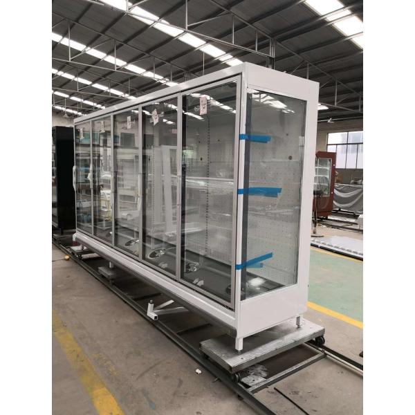 China Commercial Fronted Multideck Fridge With Doors Anti Fog factory