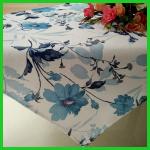 Blue flowers printed design table tablecloths for daily life used of made in