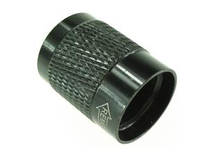 China Black Oxidized Aluminum Bushing Spacers for Pin Knurled Sleeve 18 X 25 mm factory