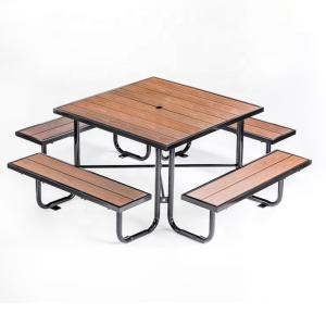 China Factory Customized Picnic Table Outdoor Wooden Table Bench Garden Furniture Dinning Table Set factory