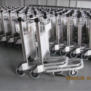 China Stainless Steel Powder Coating Airport Luggage Trolley 250 Kgs Per Layer Load Ability factory