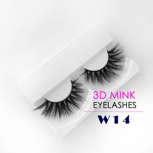 China Fancy 3D Mink Eyelashes Natural Black Color With OEM / ODM Services factory