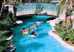 Outdoor Water Park Lazy River Swimming Pool With Wave Making Machine