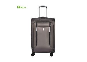China Classic Dobby Nylon Trolley Bag Trolley Soft Sided Luggage with Multi- Pockets factory
